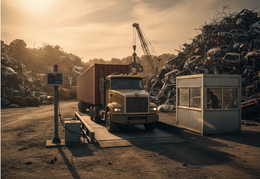 Waga stalowa samochodowa – modułowa platforma 18x3 m